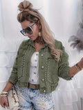 Long Sleeve Lapel Collar Jacket