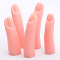 Silicone Nail Practice Fingers - Magnetic Model for Press-On Nail Training, 5-Pack