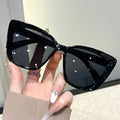 Big Frame Cat-Eye Men Sunglasses Women Cross-Border Hit Fashionable Premium Sunglasses ins Prop Wear Jewelry Sunglasses