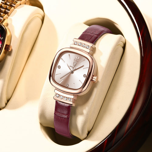 Swiss Brand Waterproof Ladies Watch Small Square Watch Quartz Watch TikTok Live Bestseller AliExpress Drop Ship