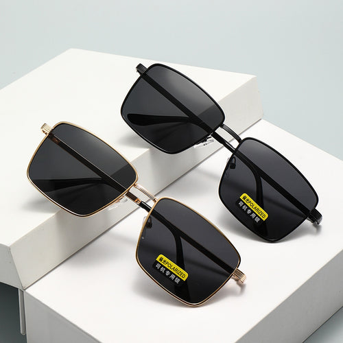 Men Polarized Company Machine Driving Special Use Men Sunglasses Sir Fishing Sun-Proof Fashionable Square Frame Sunglasses