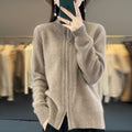 Women's Fall-Winter Casual Fashion Knit Wool Loose Sweater + Cardigan 2026 - Black