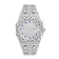New Export Hot Sale Mens Watch Full Diamond Hip-Hop Personality Thorn Large Dial Design Premium Waterproof Watch