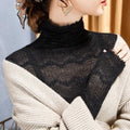 Women's High Neck Lace Autumn Layering Top