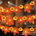 Thanksgiving Maple Leaf Light String LED Battery Box Colored Light String Garden Thanksgiving Harvest Festival Decorative Pumpkin Maple Leaf Light String