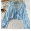 Women's Butterfly Bow Ruffle Shawl Cardigan