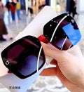TikTok Style Light Luxury Sunglasses Sun-Proof Bare Face Influencer Glasses Women Sunglasses Premium Fashionable Trendy Street Snap Sunglasses