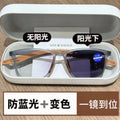 Ultra-Light Anti-Blue-Light Photochromic Reading Glasses Older Adults Premium Reading Glasses Outdoor Sports Can Fit Prescription Plano