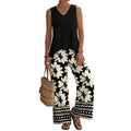 Printed Tank Top + Pants 2-Piece Set