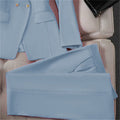 Women's Fall Korean Retro Fitted Jacket + Pants + Top Set 2026 - Emerald