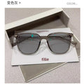 Light-Changing Prescription Glasses Blue-Light Lens Frame Overseas Ultra-Light Bare Face Student Glasses Tea Photochromic Prescription Sunglasses