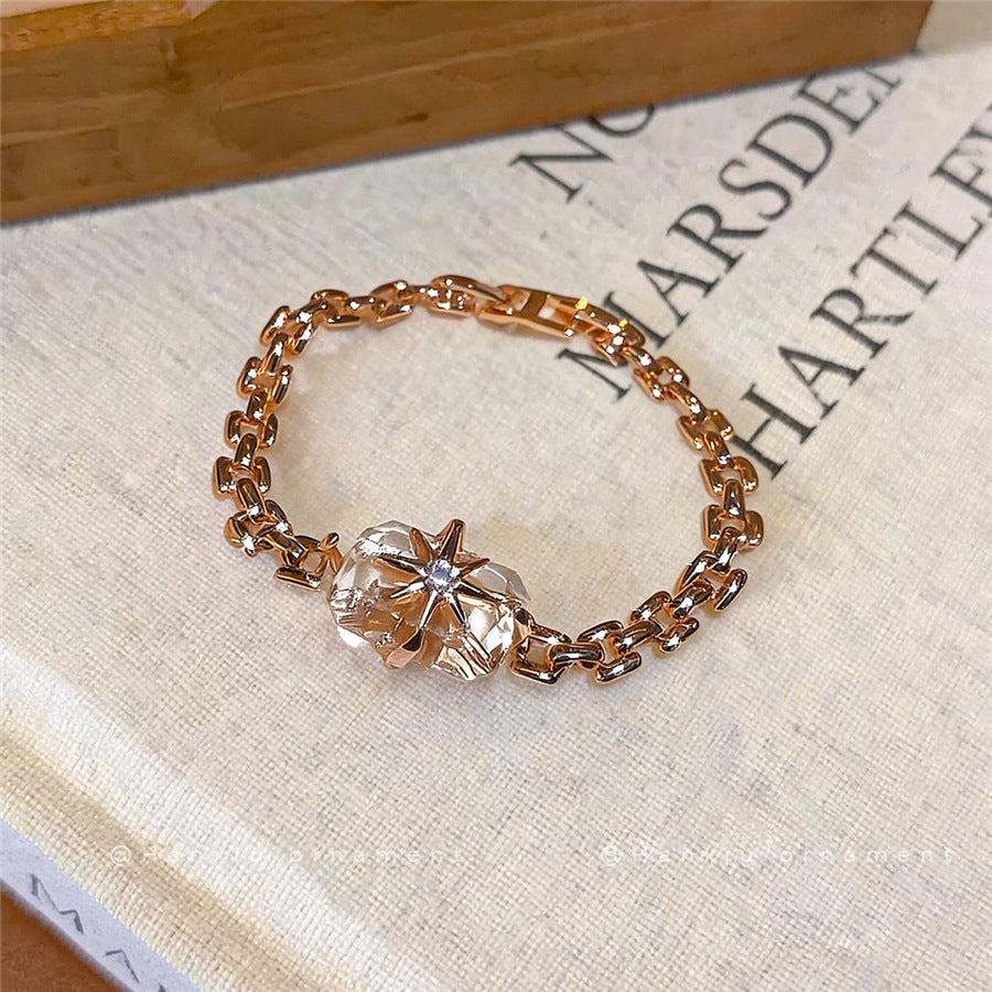 Oversized Zircon Starburst Bracelet - view 4