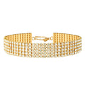 Cross-Border Hit Fashionable Choker Rhinestone Sparkle Glossy Niche Simple Clavicle Chain Full Diamond Elegant Premium Necklace Women