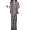 Summer Office Fashion Plus Size Shirt Set