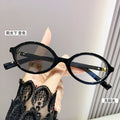 Light Feel Photochromic Prescription Glasses Anti-Blue Influencer Overseas Small-Frame Burst Book Nerd Frame Premium Elegant Prescription Sunglasses