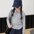 Girls' Casual Polo Shirt & Cargo Pants Set