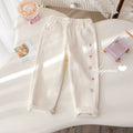 Girls' Bunny Embroidery Harem Pants