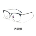 Beesfen BW7207V Formal Browline Frame Prescription Glasses Frame Men Ultra-Light Pure Titanium Frame Cinnabar Sun Glasses Wholesale