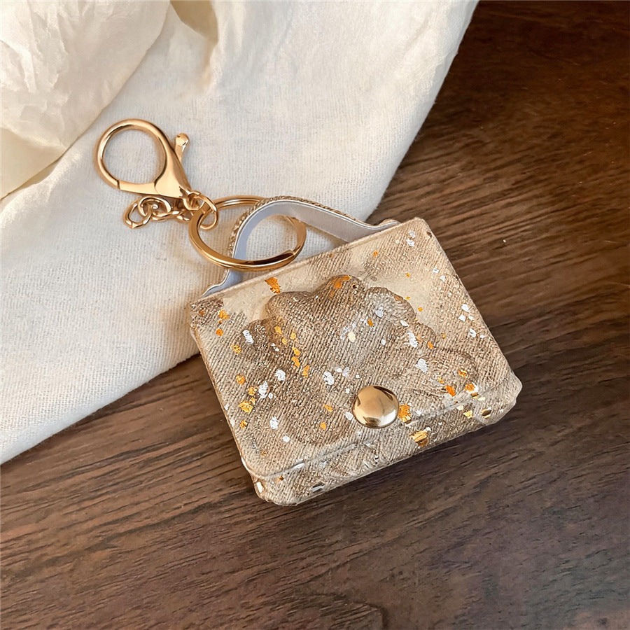 Leather Heart Bag Charm and Keychain - view 10