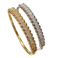 Cross-Border Hit Row Crystal Cubic Zirconia Bangle Light Luxury Premium Fashionable Niche Design Hand Jewelry ins Breeze Bronze Ba Bracelet