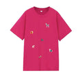 Extra Large Cotton Dopamine Pink T-Shirt - Korean Retro Oversized Top Women
