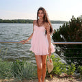Off-Shoulder Chiffon Slip Dress - Sexy Elegant Summer Dress Women