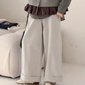 Girls' Vest Shirt Wide-Leg Pants Set - Korean Style