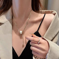 铜镀真金18K猫眼石蛮腰项链轻奢设计锁骨链高级感配饰颈链女夏