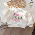 Girls' Floral Print Lace Peplum Hoodie