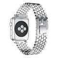 Fits Apple iwatch1-8 Third Gen Metal Fish Scale Chain Style Apple Band