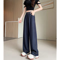 Spring-Summer Retro Slimming Tencel High Waist Drapey Lightweight Loose Pants