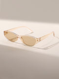Oval Round Women Hot Girl y2k Trendy New Import Sunglasses Face-Slimming Driving Vacation Sunglasses