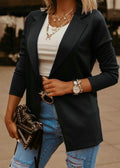 Women's Fall Casual Long Sleeve Blazer + Jacket 2026 | Trendy Jacket - Black