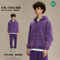 ARTIE Men's Retro Batik Distressed Washed Oversize Loose Fit Fleece-Lined Hoodie