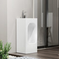 Liangle pedestal basin double-hole washstand basin ceramic household mop pool washstand basin one-piece hand wash basin