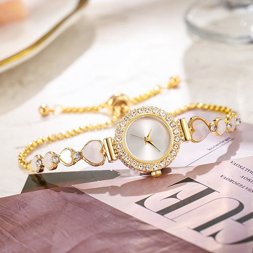 New Premium Small Scent Vintage Exquisite Womens Watch Niche Elegant Bracelet Watch Adjustable Bracelet Watch Quartz Watch