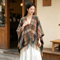Women's Ethnic Shawl + Cape 2026 - Red