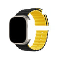 Fits Apple watch Two-Tone Ocean Apple Band Contrast Silicone Apple Watch Band