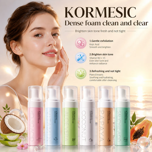 KORMESIC跨境曲酸洁面慕斯Cleansing Mousse温和香氛外贸厂家直销