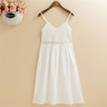 Bohemian Ethnic Style Embroidered Camisole Mid-Length Dress