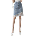 Spring-Summer Slimming Lace High Waist Patchwork Mid-Length Long Skirt