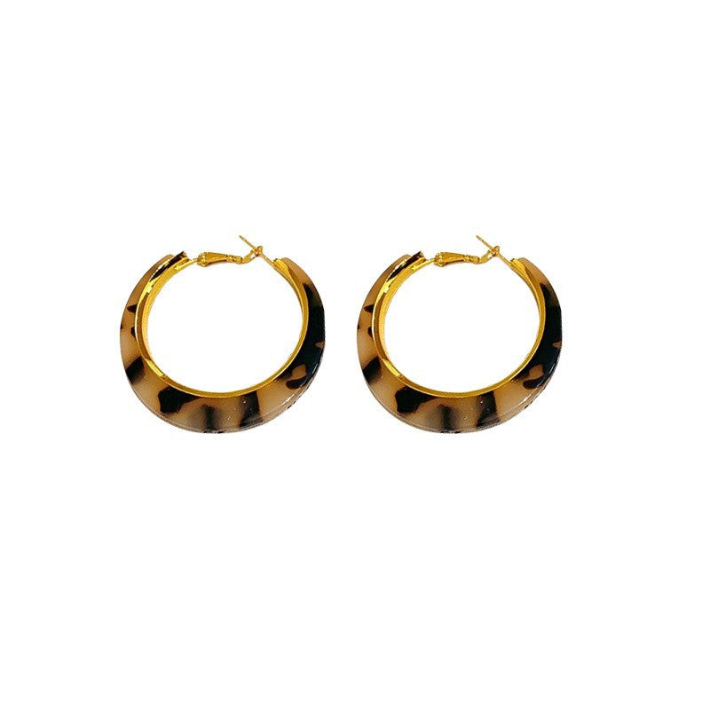 Rhinestone Leopard-Print Stud Earrings – Vintage Style - view 5