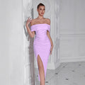 Women's Off-Shoulder Slim Fit Elegant Classic Premium Evening Gown Party