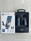 One-to-two wireless lavalier microphone K8/K9/K11 outdoor live broadcast mobile phone shooting recording noise reduction microphone