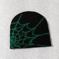 spider web y2k foreign trade knitted hat european and american hat trend winter hat jacquard special