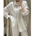 Summer Old Money Fashion Linen Sun-Protection Wide Leg Pants + Shirt Set