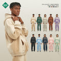 ARTIE Men's Fall/Winter 360G Spray-Dye Distressed Fleece-Lined Thick Hoodie