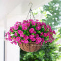 amazon imitation artificial eucalyptus morning glory flower bouquet for home courtyard garden living