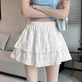 Spring Japanese Unique Lace Lace Trim Skirt