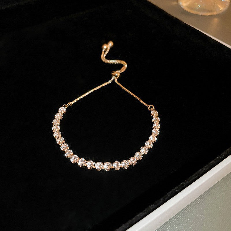 Zircon Leaf Heart Bracelet - view 8